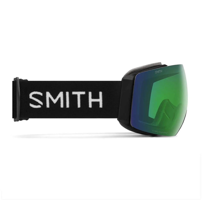 Smith I/O Mag Low Bridge Fit Goggles Black/ChromaPop Everyday Green Mirror + Chromapop Storm Blue Sensor Mirror - Comor
