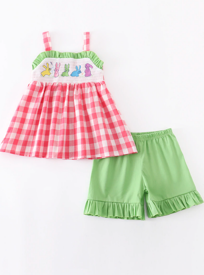 Smocked Bunny Set