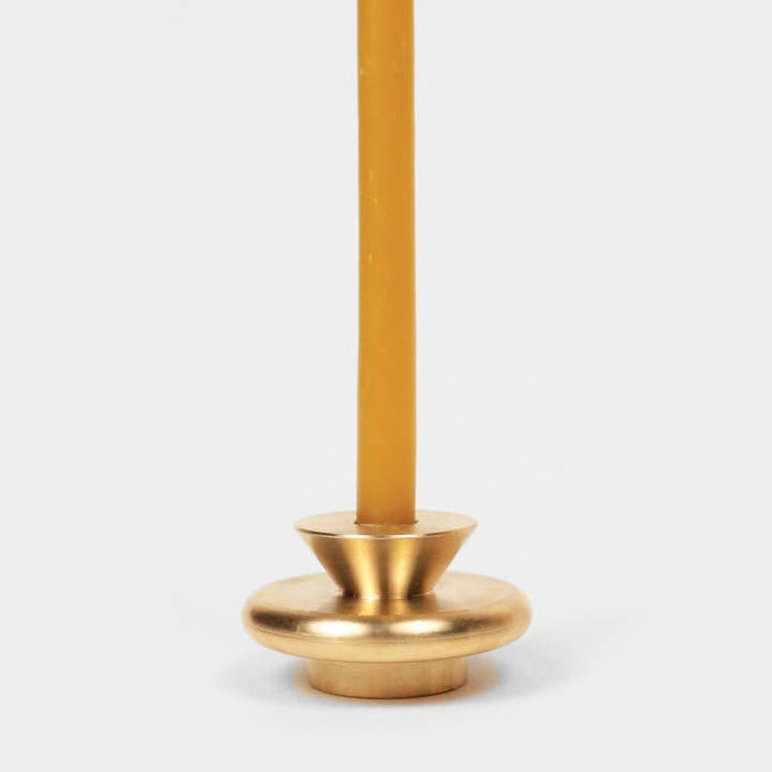 Solid Brass Thin Taper Candle Holder