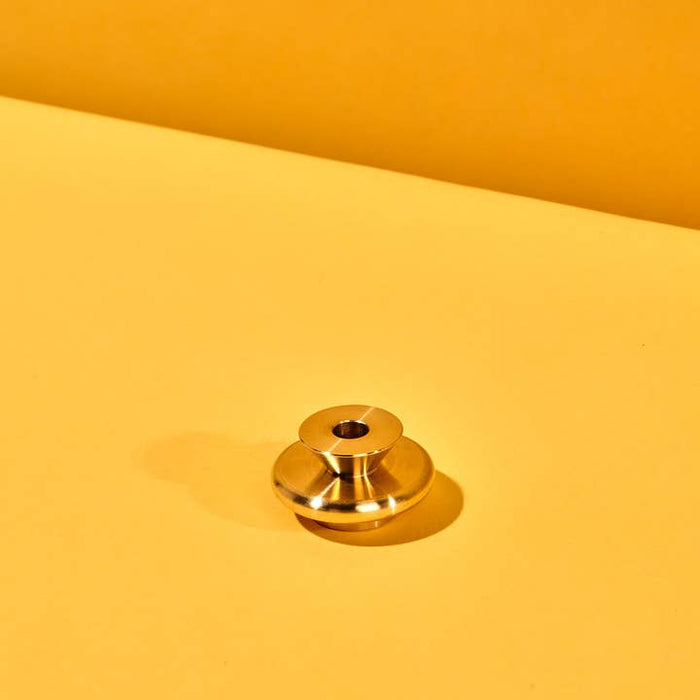 Solid Brass Thin Taper Candle Holder
