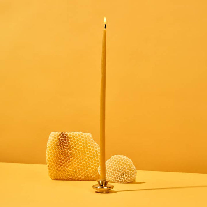 Solid Brass Thin Taper Candle Holder