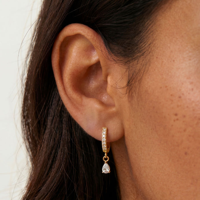 Zircon Drop Earrings