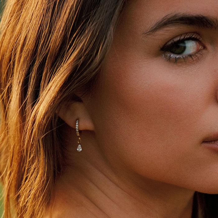 Drop Stone Hoops