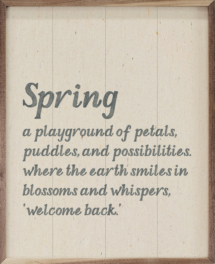 Spring Definition Blue