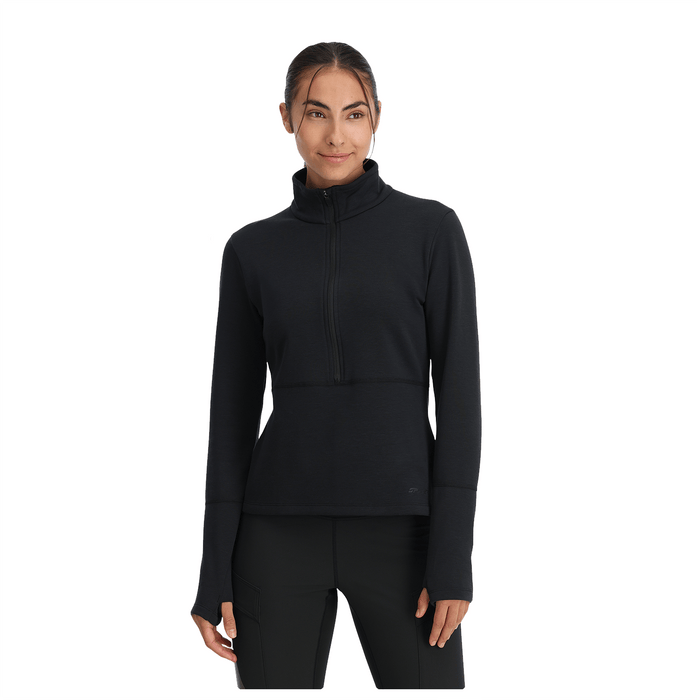 Spyder Women's Speed 1/2 Zip Fleece 2025 Black - Comor - Go Play Outside