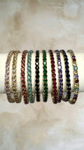 Square Crystal Stretch Stacking Bracelets