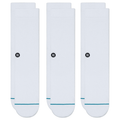 Stance Icon Sock 3 Pack White - Comor - Go Play Outside