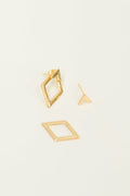 Steal Your Breath Geometric Rhombus Stud Earrings