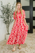 Strolling By Floral Maxi Dress