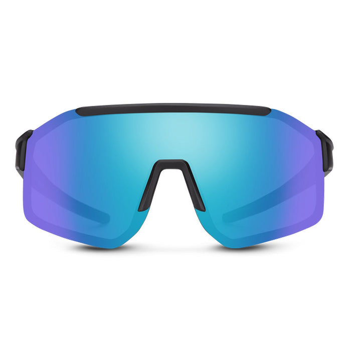 Suncloud Domain Sunglasses Matte Black/Polarized Blue Mirror - Comor - Go Play Outside