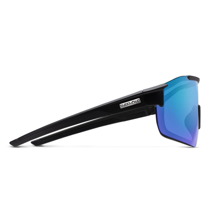 Suncloud Domain Sunglasses Matte Black/Polarized Blue Mirror - Comor - Go Play Outside