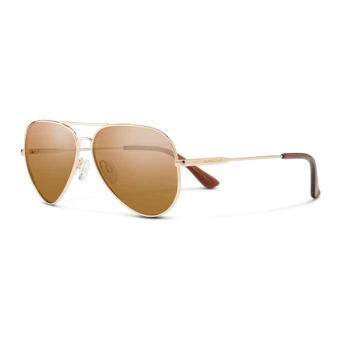 Suncloud Hard Deck Sunglasses Gold/Polarized Brown - Comor - Go Play Outside