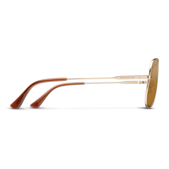Suncloud Hard Deck Sunglasses Gold/Polarized Brown - Comor - Go Play Outside