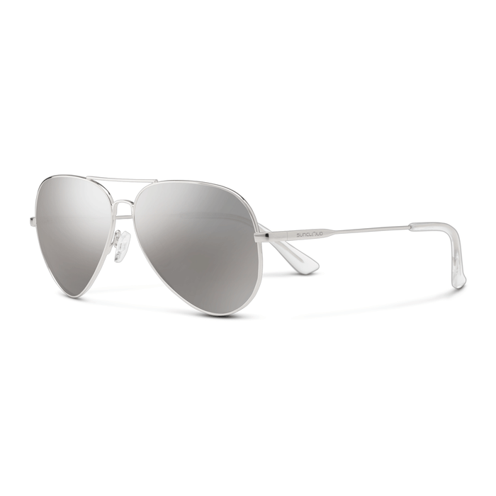 Suncloud Hard Deck Sunglasses Silver/Polarized Silver Mirror - Comor - Go Play Outside