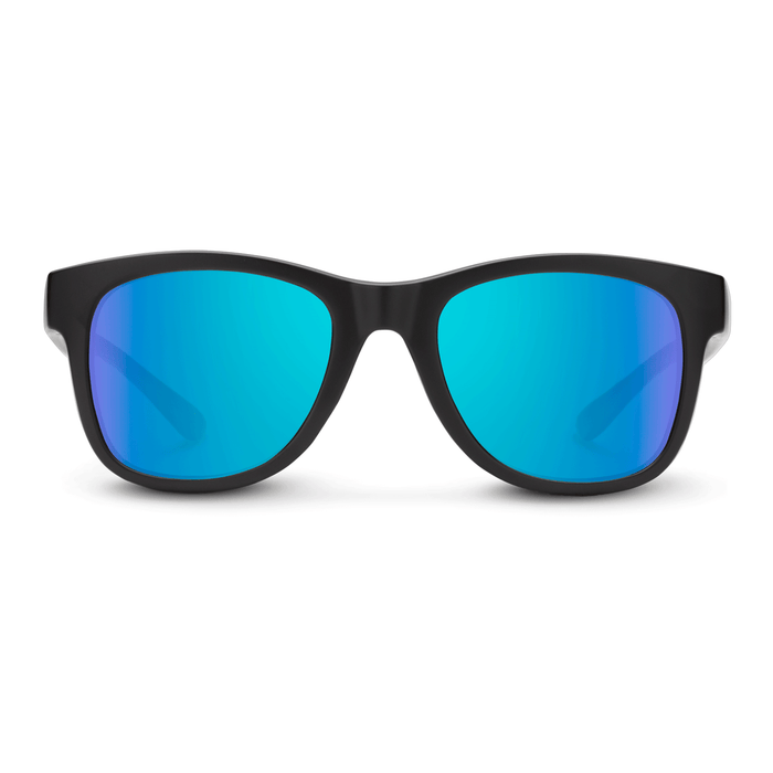 Suncloud Leeway Sunglasses Matte Black/Polarized Blue Mirror - Comor - Go Play Outside