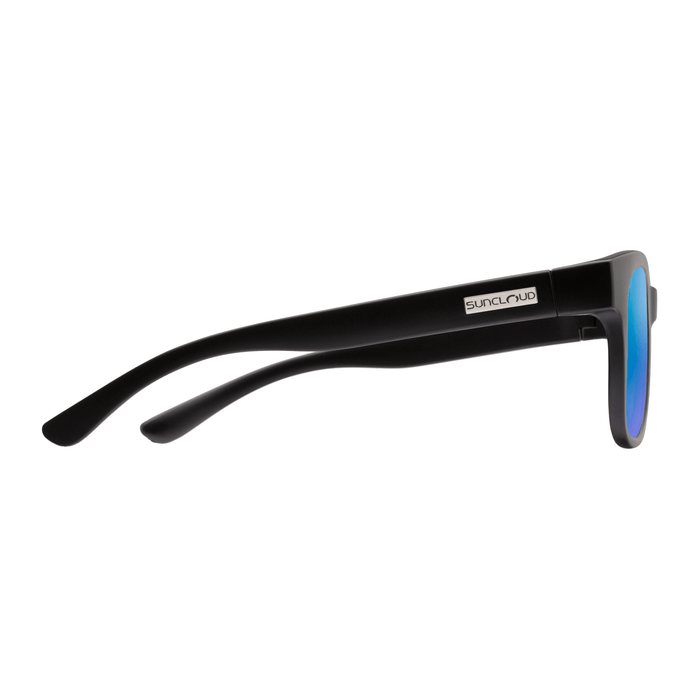 Suncloud Leeway Sunglasses Matte Black/Polarized Blue Mirror - Comor - Go Play Outside