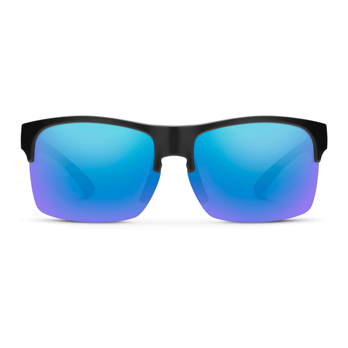Suncloud Rambler Lite Sunglasses Matte Black/Polarized Blue Mirror - Comor - Go Play Outside