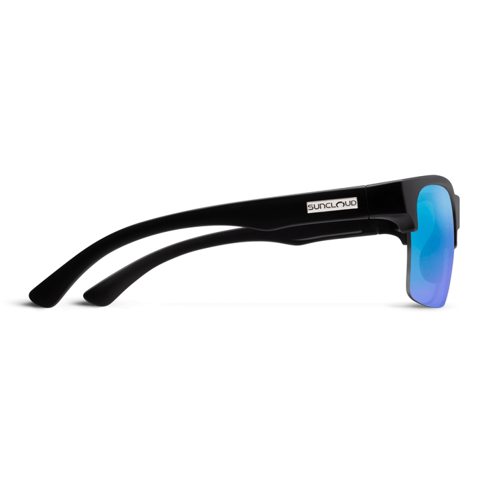 Suncloud Rambler Lite Sunglasses Matte Black/Polarized Blue Mirror - Comor - Go Play Outside