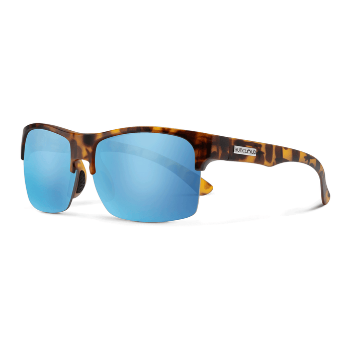 Suncloud Rambler Lite Sunglasses Matte Tortoise/Polarized Aqua Mirror - Comor - Go Play Outside