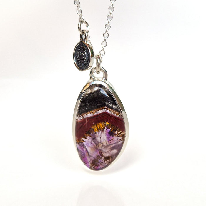 Super 7 Solid Silver 925 Necklace "Melody Stone"