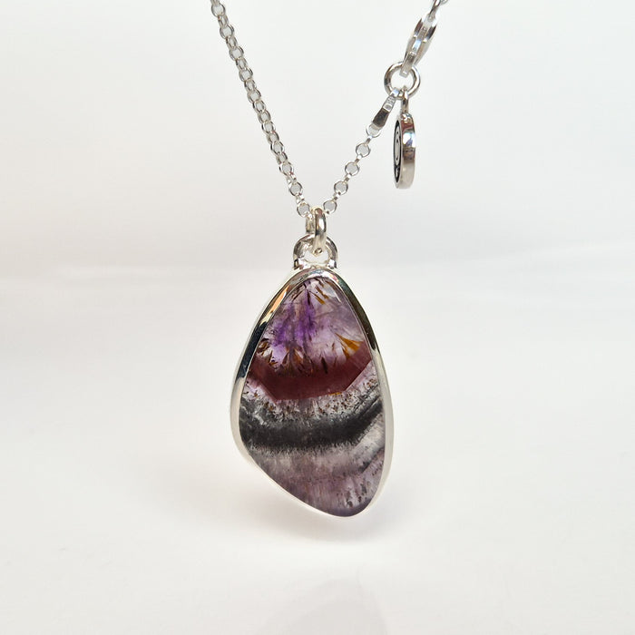 Super 7 Solid Silver 925 Necklace "Melody Stone"
