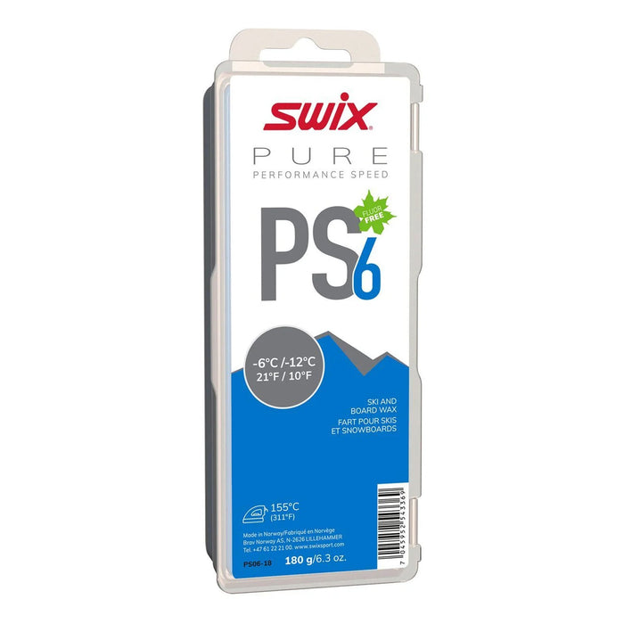 Swix PS06 Blue Wax - 6°C/ - 12°C 180g - Comor - Go Play Outside