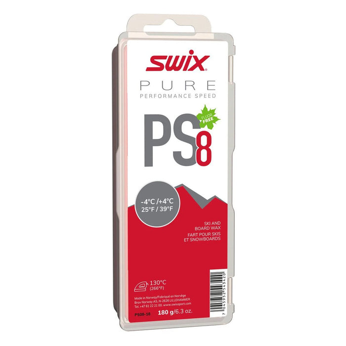 Swix PS08 Red Wax - 4°C/+4°C 180g - Comor - Go Play Outside