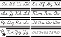 Teacher Created Resources Black and White Cursive Mini Bulletin Board (TCR 6983)