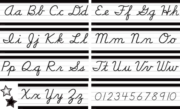 Teacher Created Resources Black and White Cursive Mini Bulletin Board (TCR 6983)
