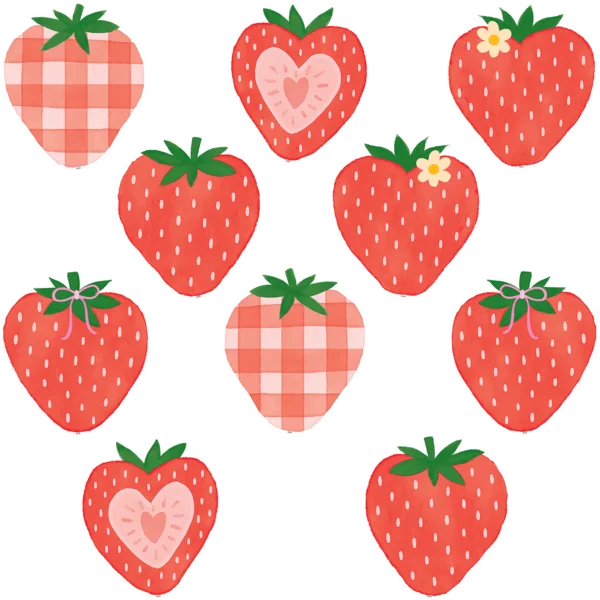 Teacher Created Resources Strawberry Patch Accents (TCR 8358)