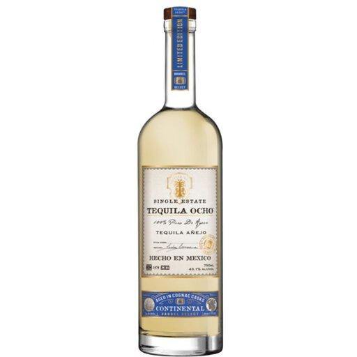 Tequila Ocho "Continental" Aged in Cognac Casks Anejo Tequila | Free Shipping on orders $400+
