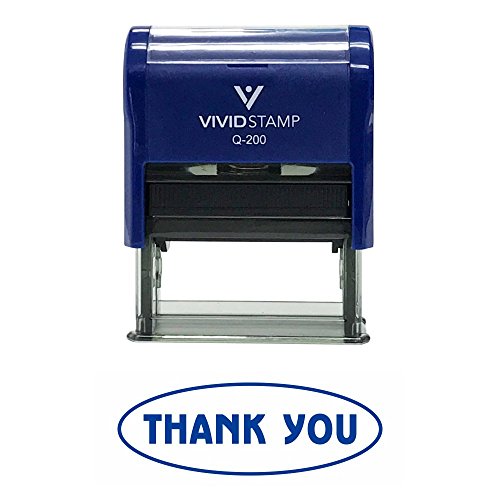 Thank You W/Oval Border Office Self-Inking Office Rubber Stamp
