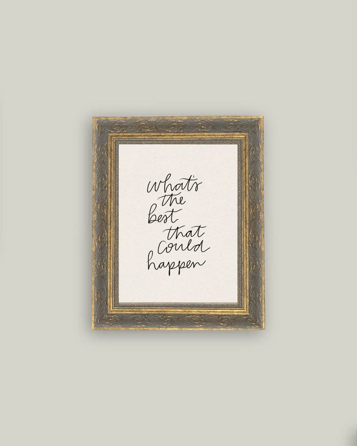 The Best That Could Happen Framed Antique Art