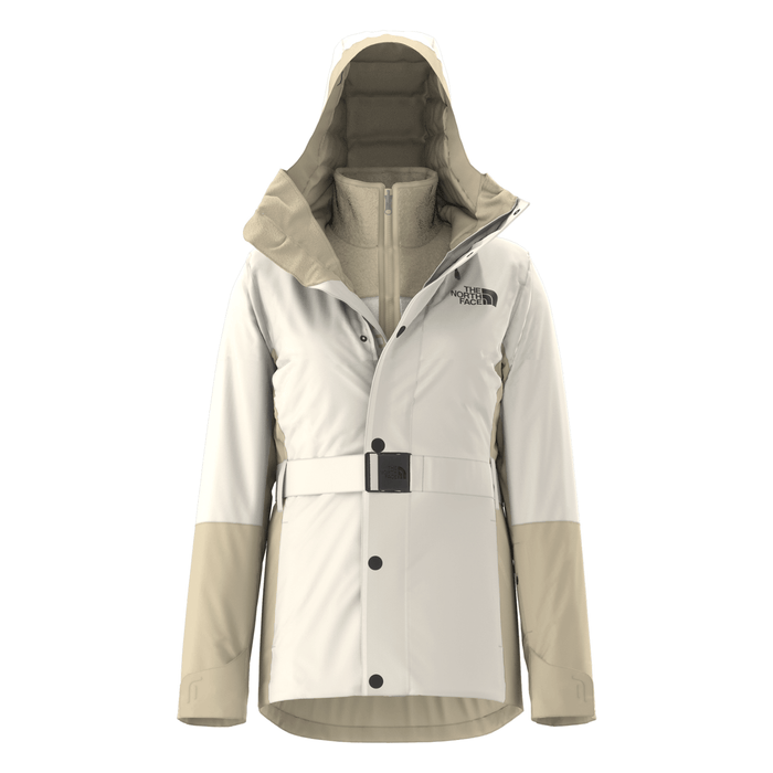 The North Face Women's Genepi Triclimate Jacket 2025 White Dune/Gravel - Comor - Go Play Outside