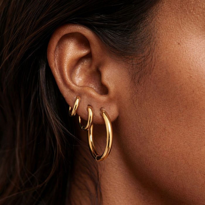 Thick Hoops Earrings