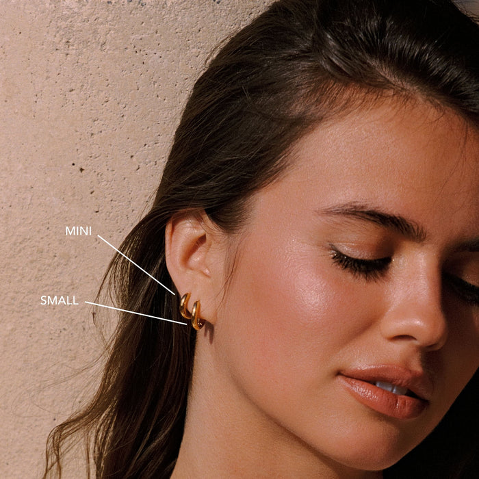 Gold Bold Hoops
