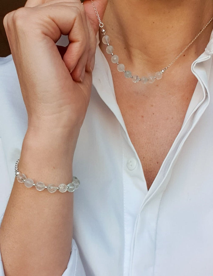 Topaz Silver Bracelet for Women "Wind of Change"