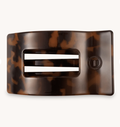 Tortoise Large Flat Rectangle Hair Clip