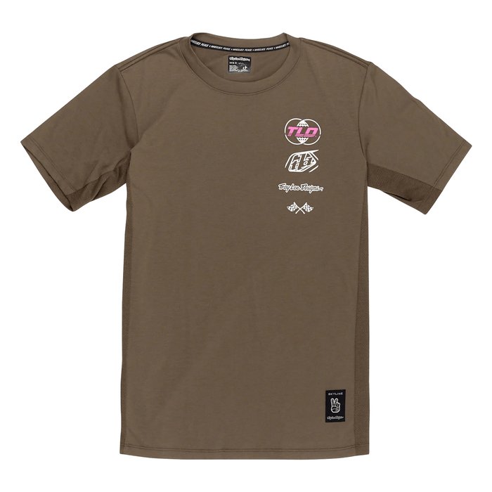 Troy Lee Designs Skyline Short Sleeve Ride Tee Worldwide Caper - Comor - Go Play Outside
