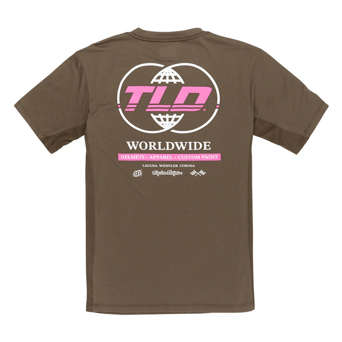 Troy Lee Designs Skyline Short Sleeve Ride Tee Worldwide Caper - Comor - Go Play Outside