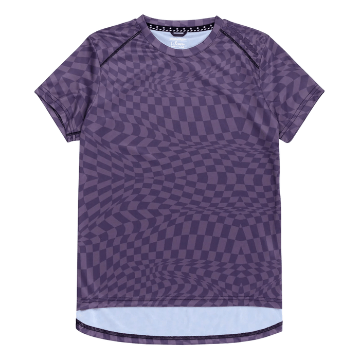Troy Lee Designs Women's Lilium SS Jersey Twisted Checkers Purple - Comor - Go Play Outside