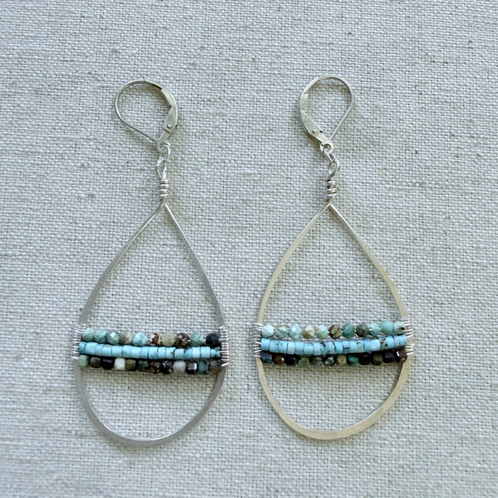Turquoise Layers Earrings