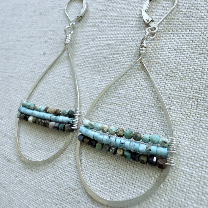 Turquoise Layers Earrings