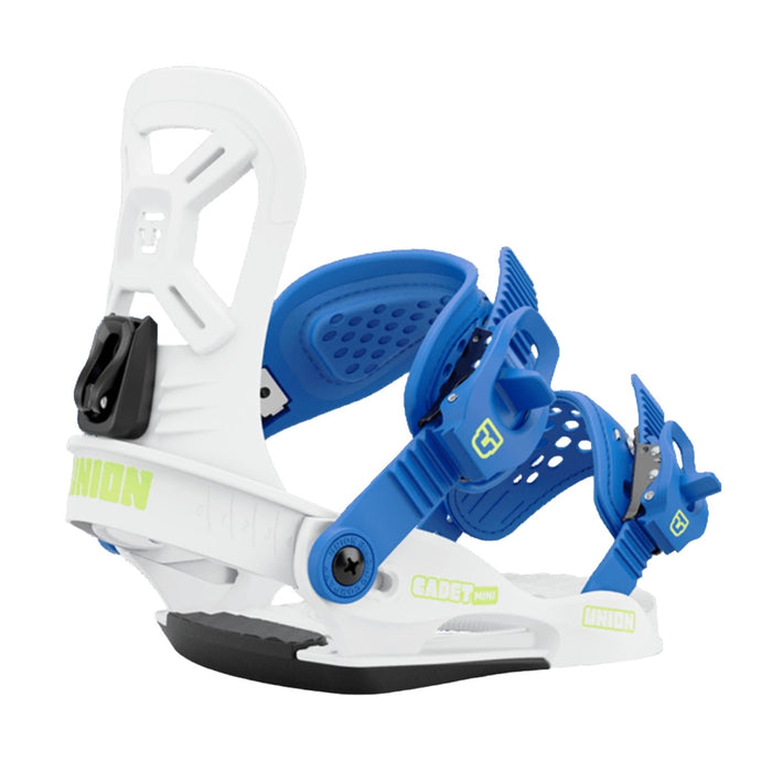 Union Kids Cadet Mini Snowboard Bindings 2025 White - Comor - Go Play Outside