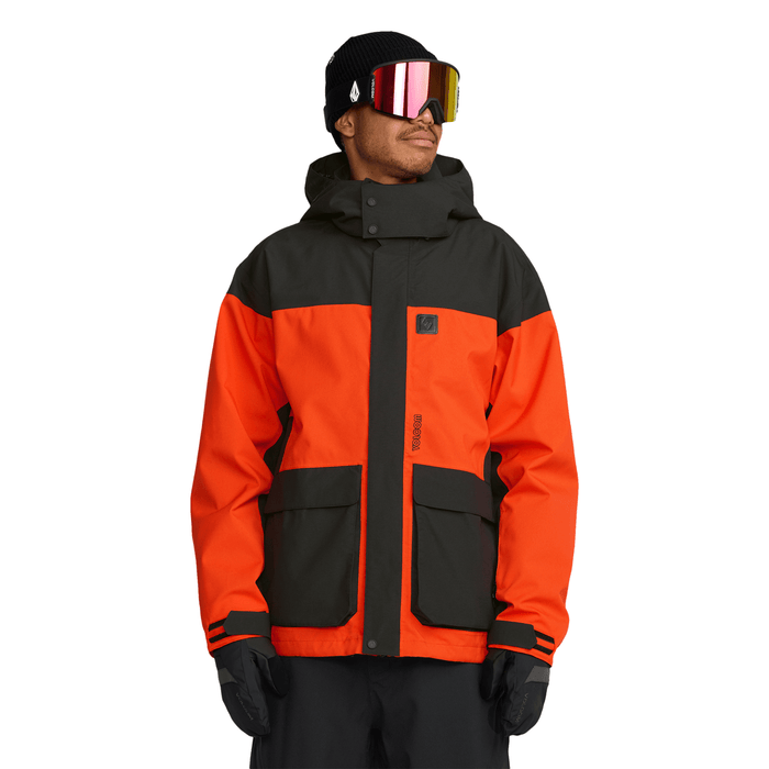 Volcom Men's Kleveland Jacket 2026 Orange Shock - Comor - Go Play Outside