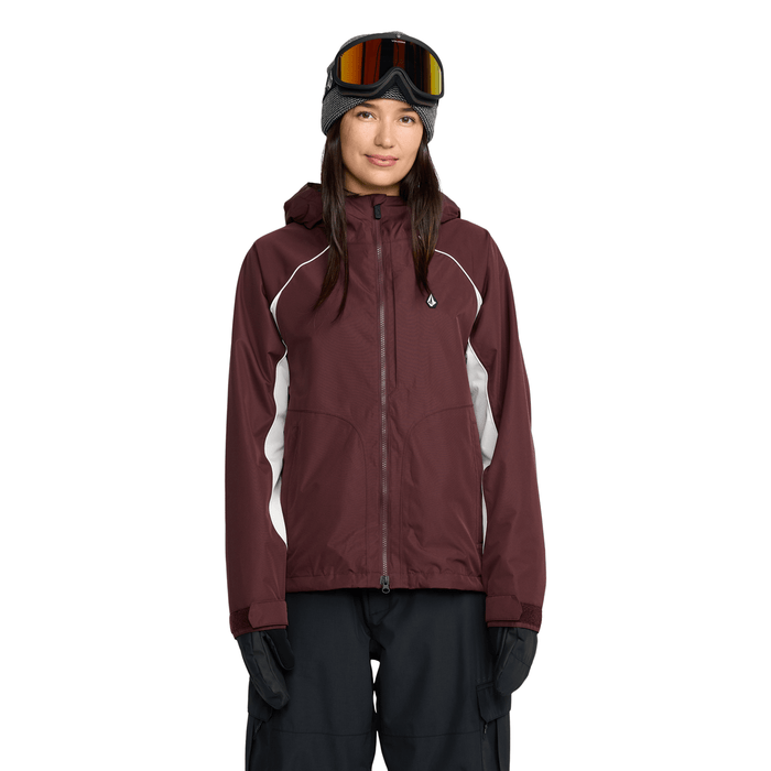 Volcom Women's Stone Smokeshow 20K Jacket 2026 Oxblood - Comor - Go Play Outside
