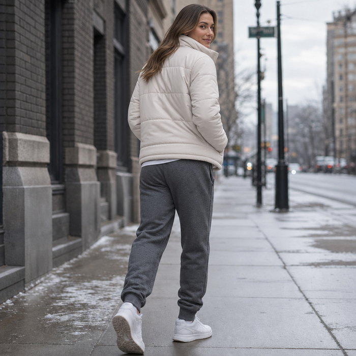 Warmease – Fleece-Lined Tapered Jogger Sweatpants
