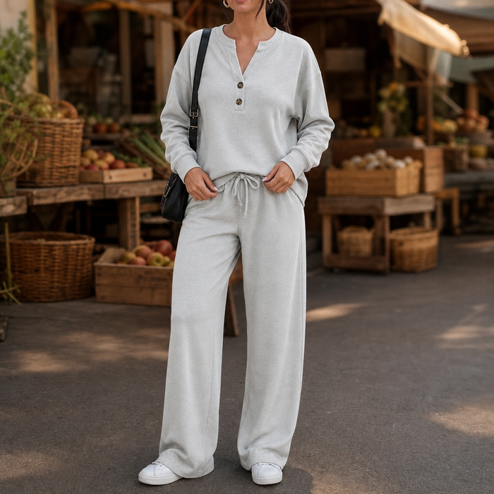 Wearbella – Belted Wide-Leg Top And Trouser Set