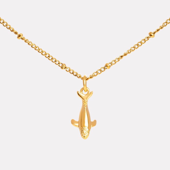 Whale Necklace Closeup