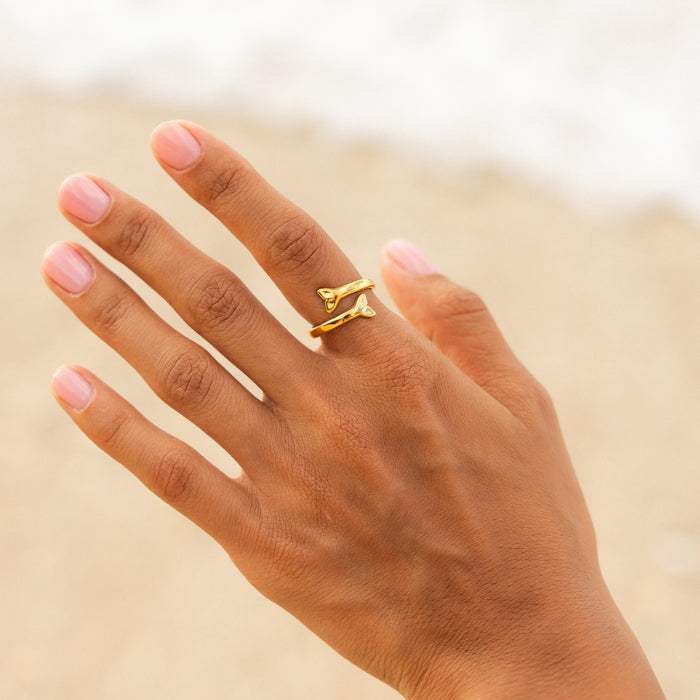 Sea Life Gold Ring